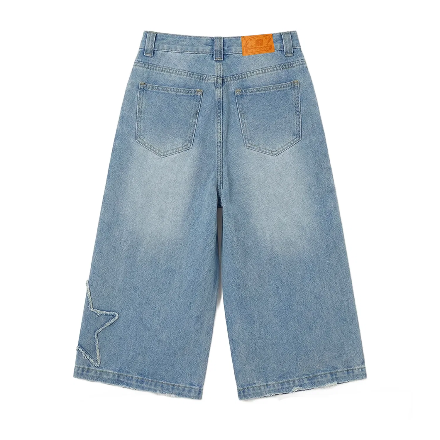Детские джинсовые шорты с потертостями NSTNEW START, Washed Blue — фото 4