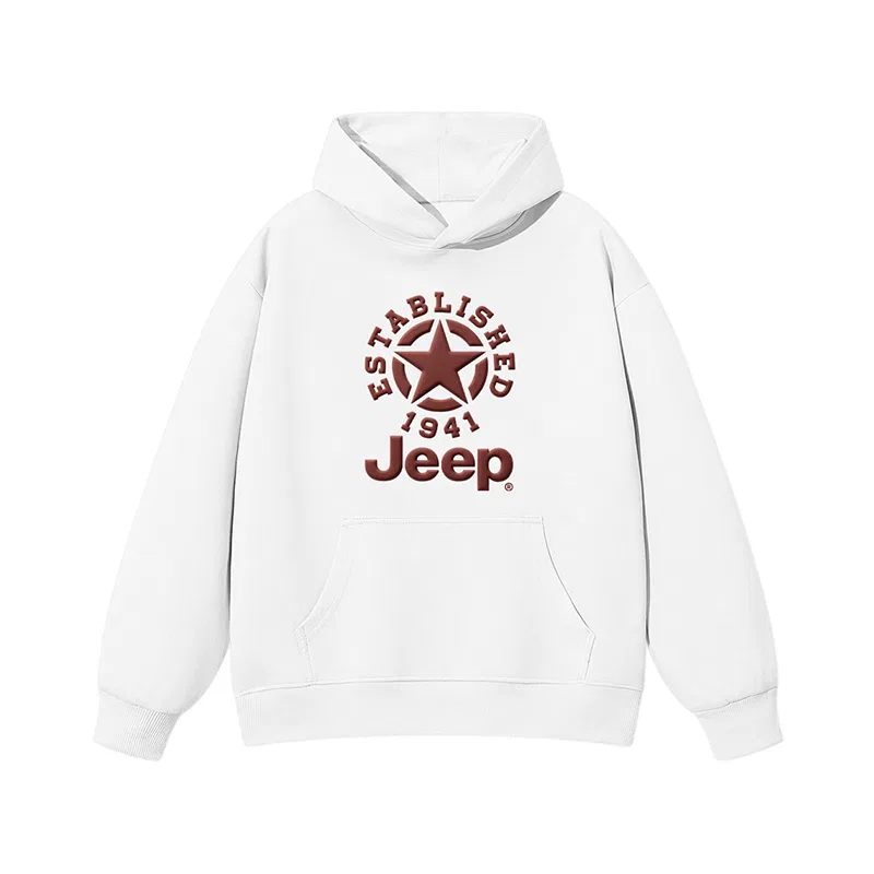 Детский свитшот с капюшоном, средней посадки, модель Grade School, Jeep, Heather Grey — фото 3