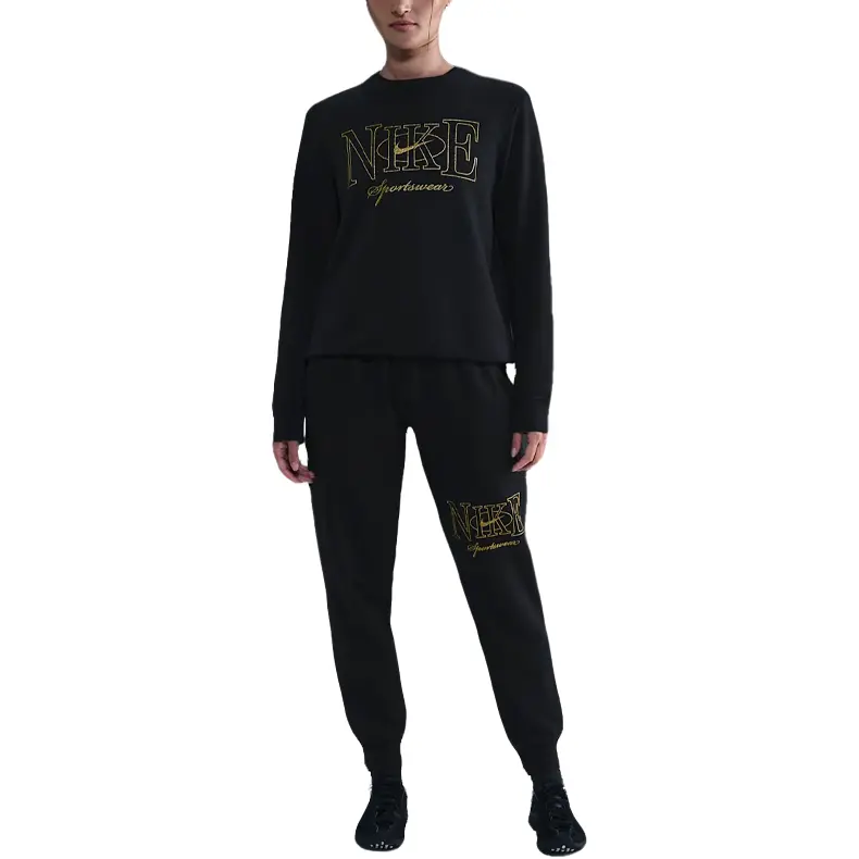 

Спортивный клубный флисовый свитшот женский Nike, черный