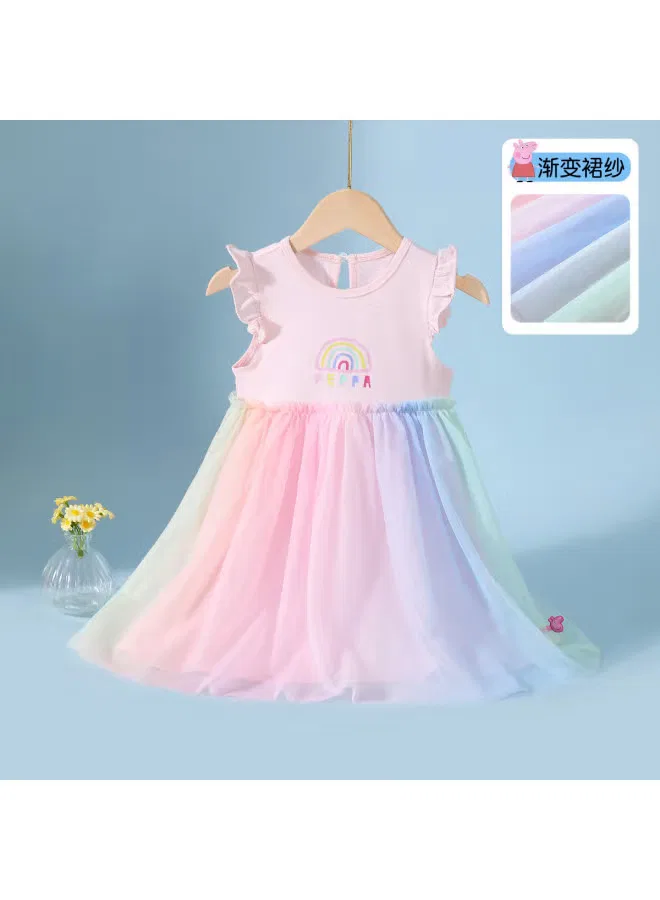 Платье с короткими рукавами Peppa Pig, светло-розовый — фото 2