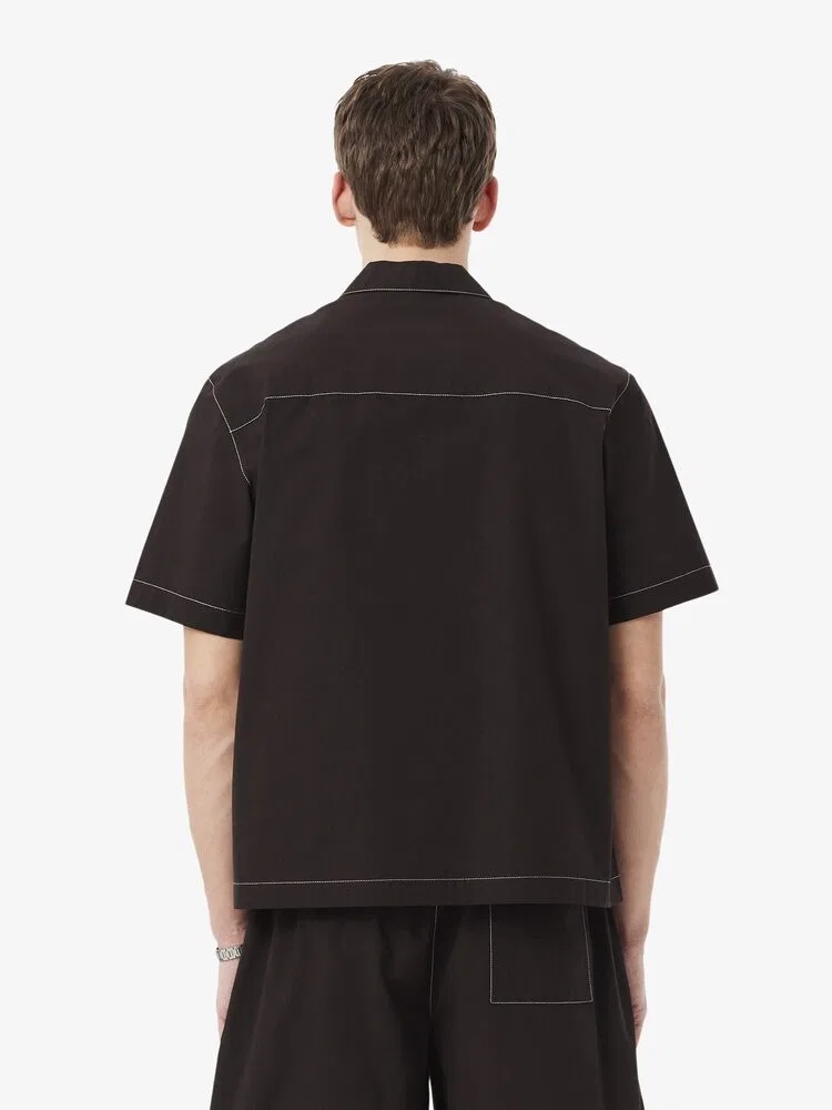 Футболка с поло LACOSTE, Brown — фото 3