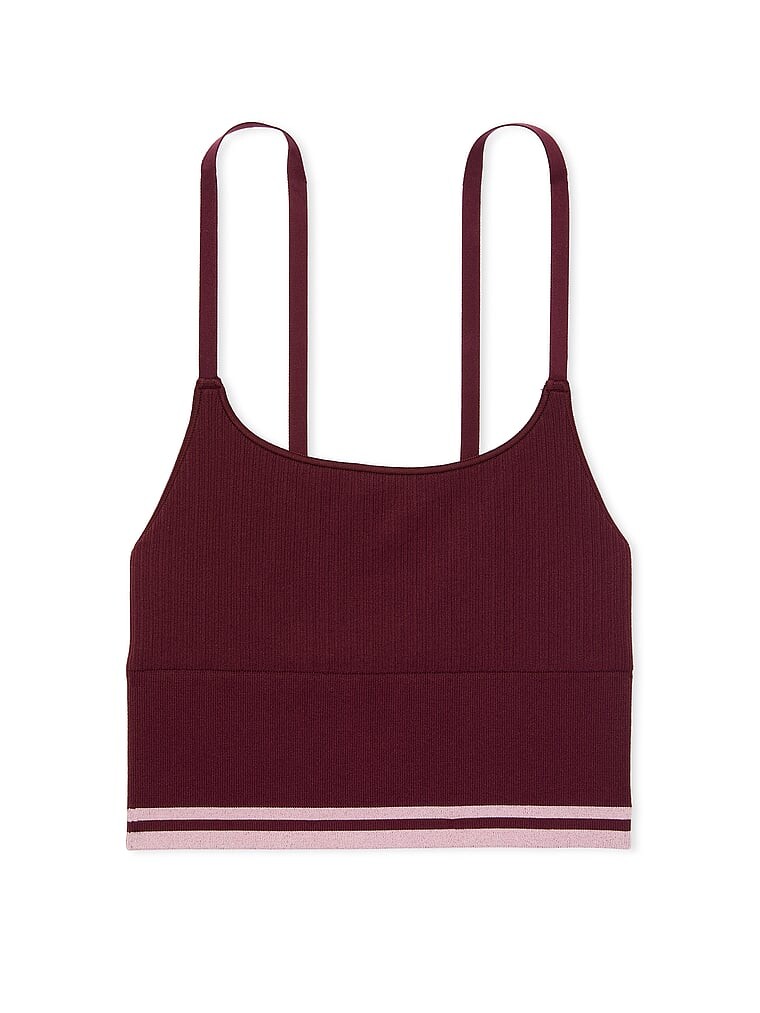 

Спортивный топ Victoria's Secret Seamless Longline, темно-красный