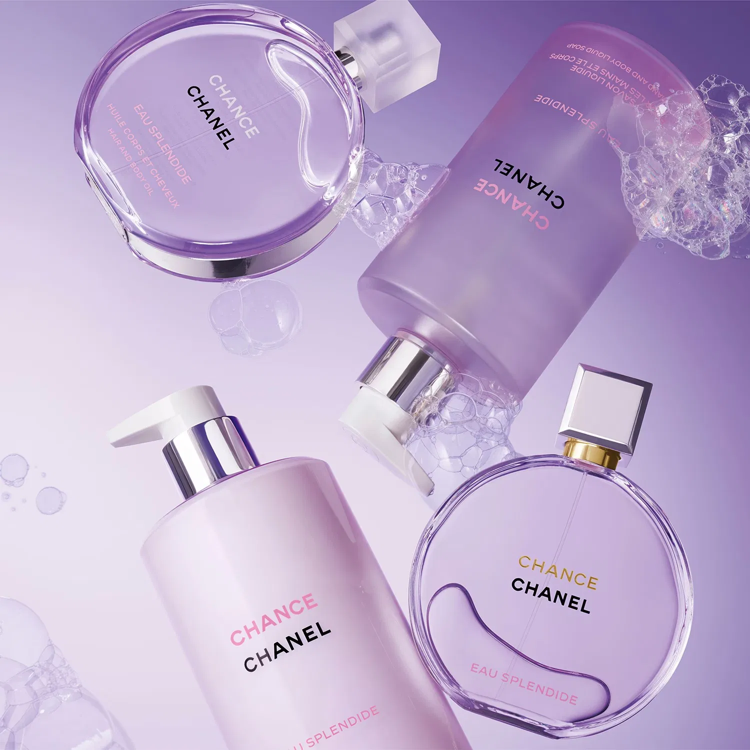 Жидкое мыло для рук и тела с ароматом CHANCE EAU SPLENDIDE, 400 мл, CHANEL — фото 4