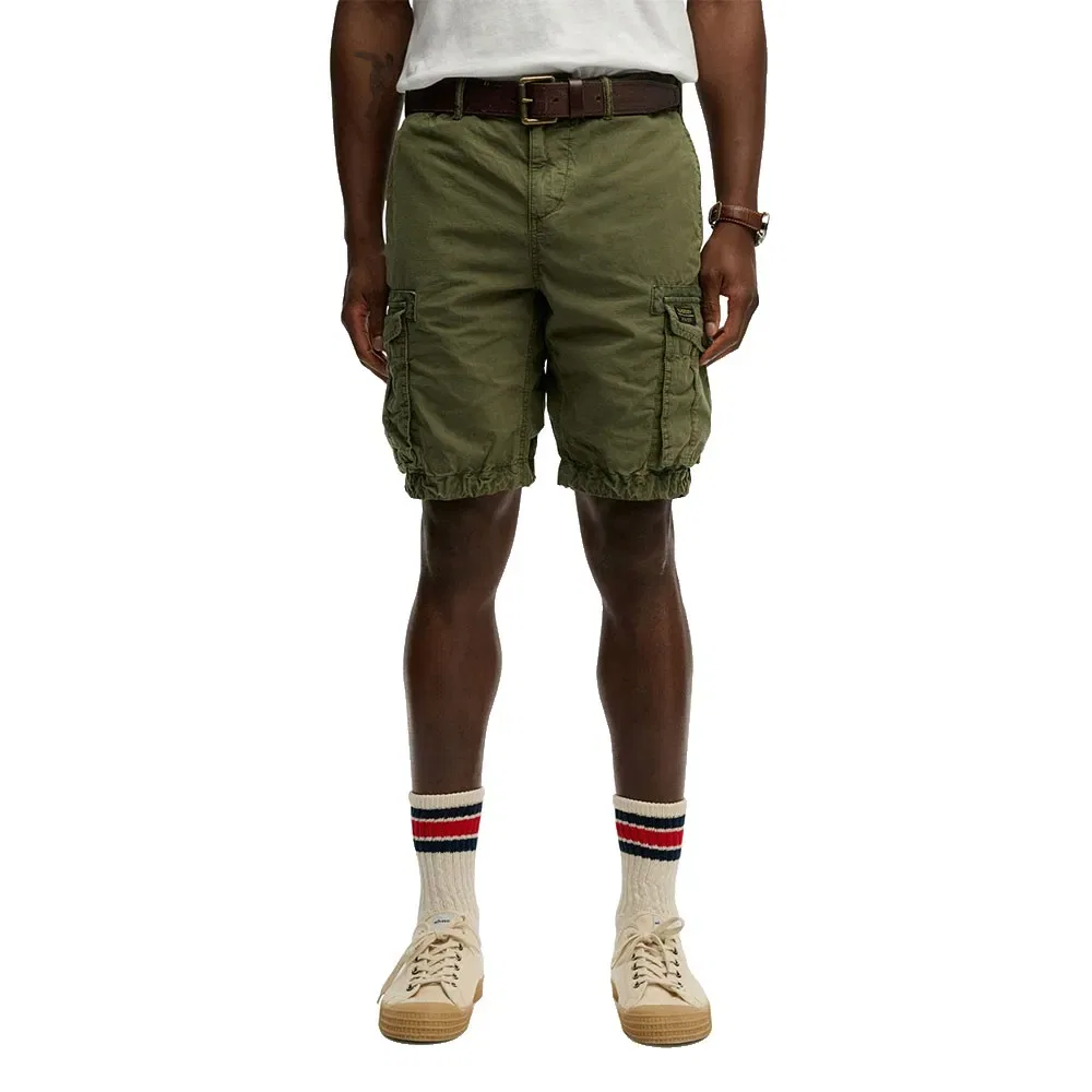 Шорты карго Parachute Light Superdry, зеленый