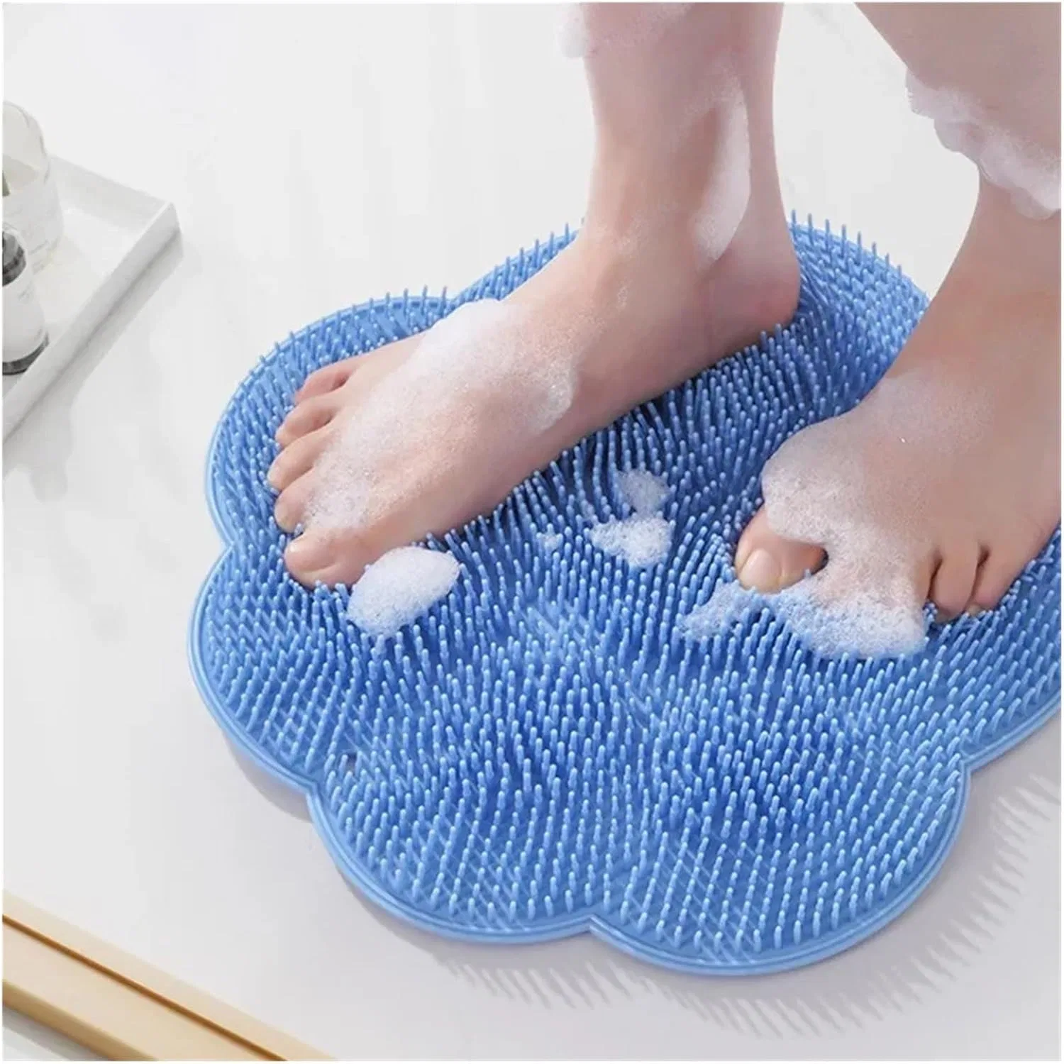 Щетка для душа массажная, Silikon-Dusch-Massagebürste, 30x30 см, 120 г, Blau Generisch — фото 3