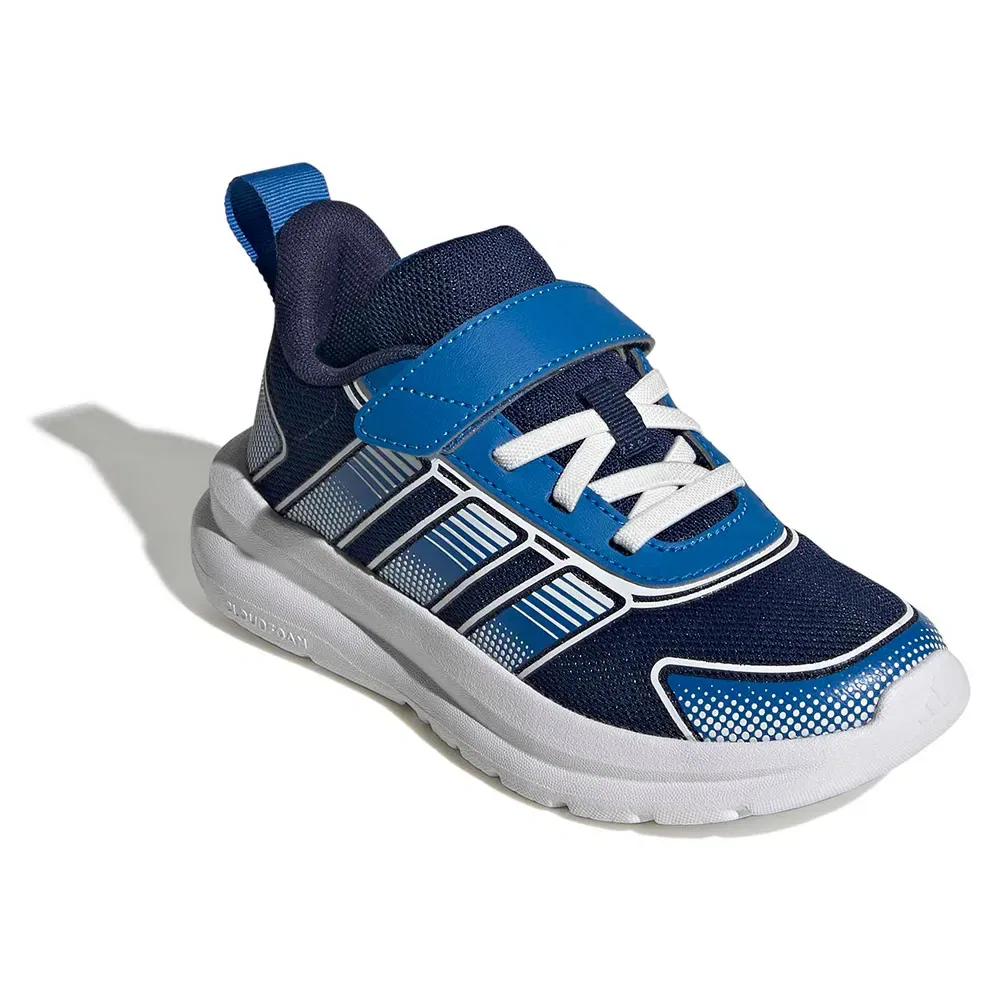 Детские кроссовки для девочек с эластичными шнурками Tensaur Run 4.0 Adidas, Blue — фото 2