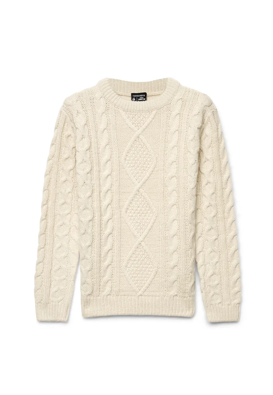 Maglia effetto trecce - джемпер Terranova, Crema