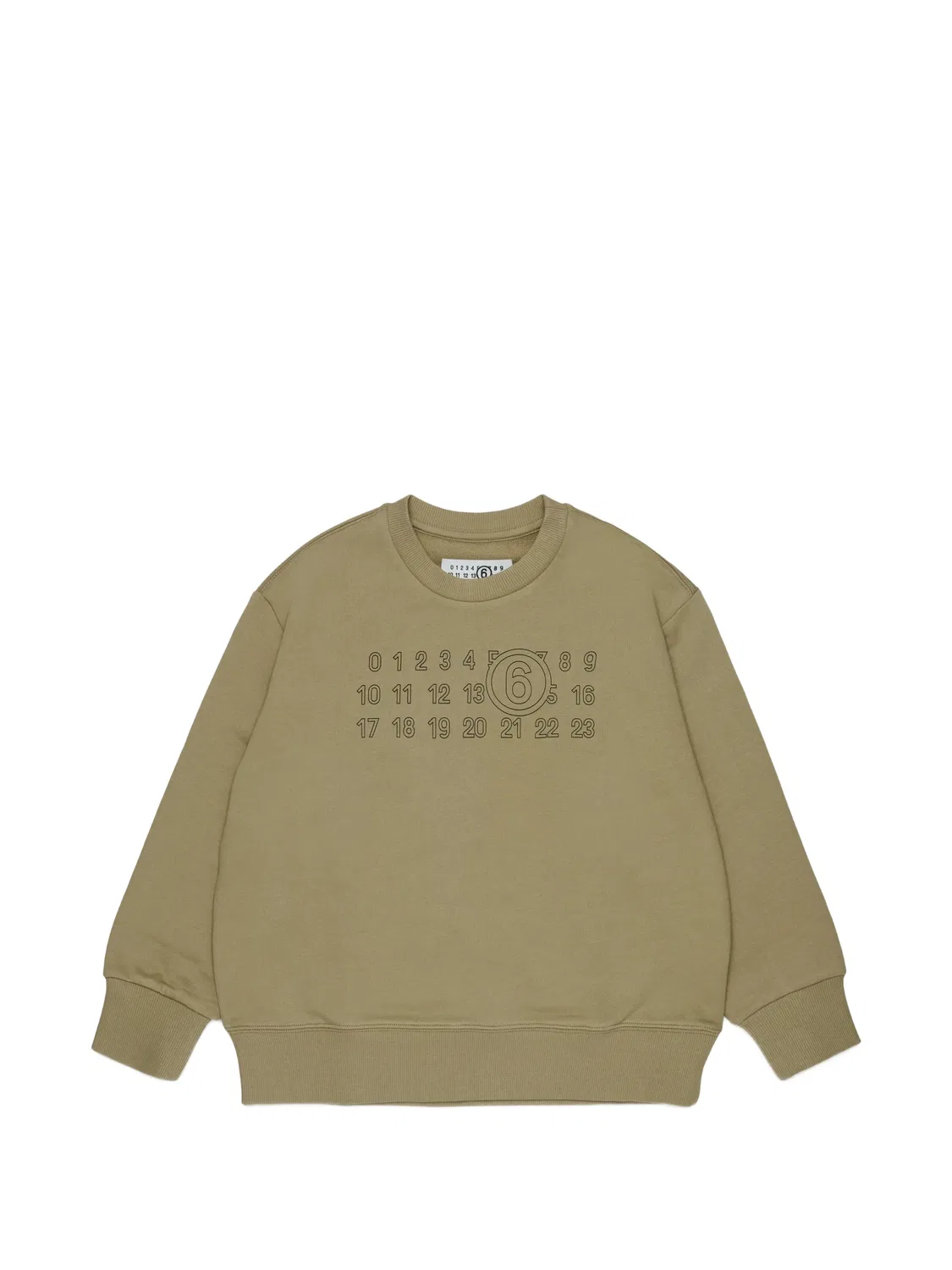 MM6 Maison Margiela Свитшот с логотипом, зеленый