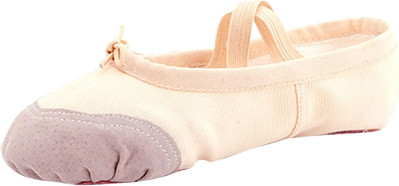 Детские балетки для девочек с принтом Canvas Ballet Dance Shoes Girls Split Sole Ballet Shoes Performance Yoga Slippers Professiona𝐥 Ballerina Flat𝐬