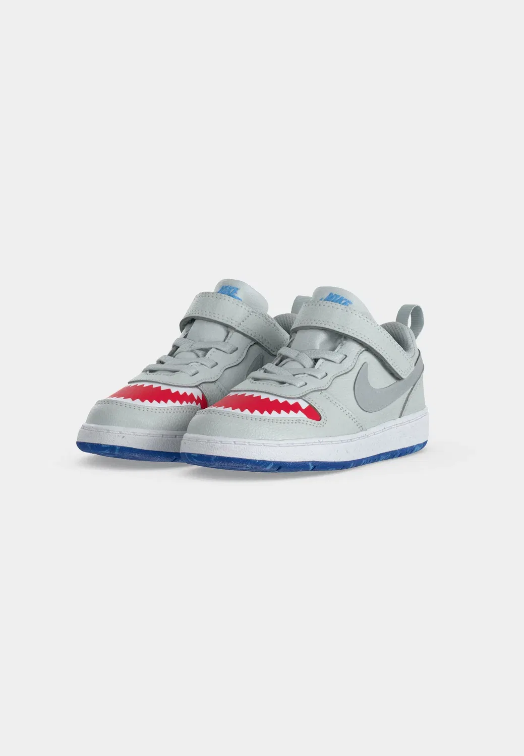 Кроссовки унисекс Court borough Nike Sportswear, Pure Platinum-Coloured/Wolf Grey/University Red/Game Royal/Football Blue — фото 3