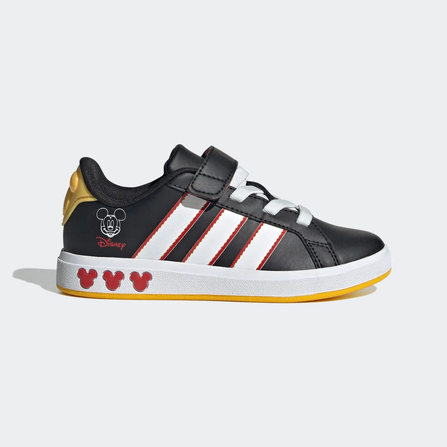 Детские кроссовки с Микки Маусом Adidas Sportswear, Core Black/Cloud White/Collegiate Red — фото 2