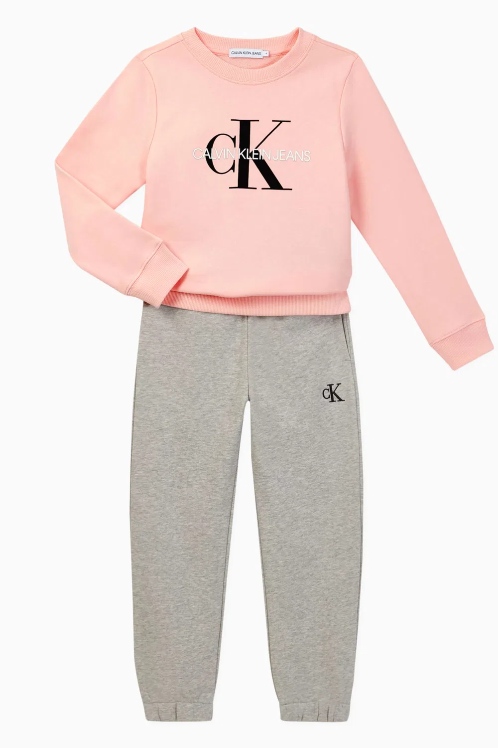 Штаны спортивные органические хлопковые Logo Calvin Klein, серый — фото 2