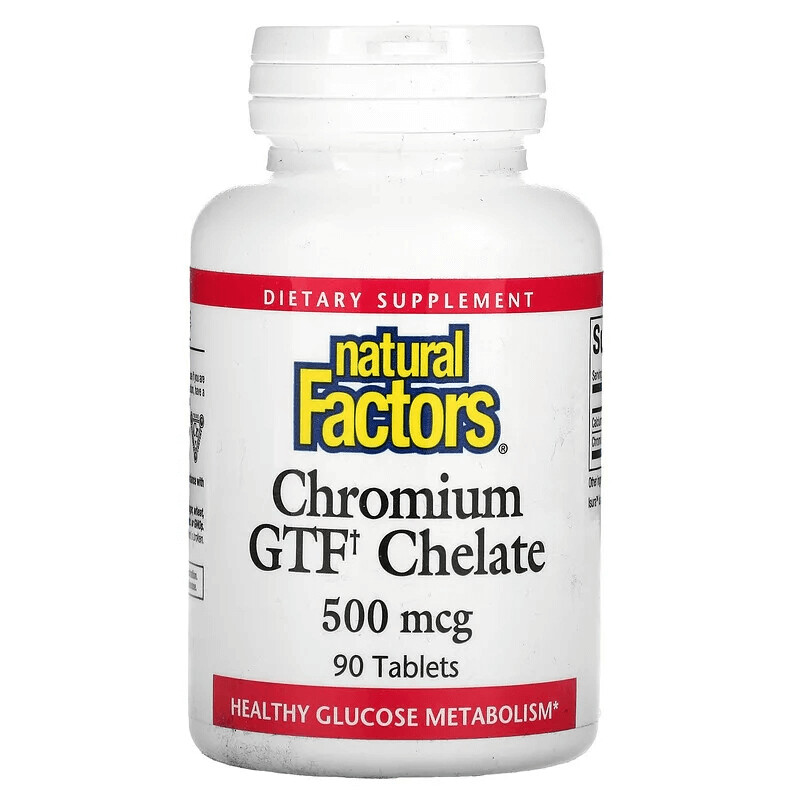

Хелат хрома GTF, 500 мкг, 90 таблеток, Natural Factors