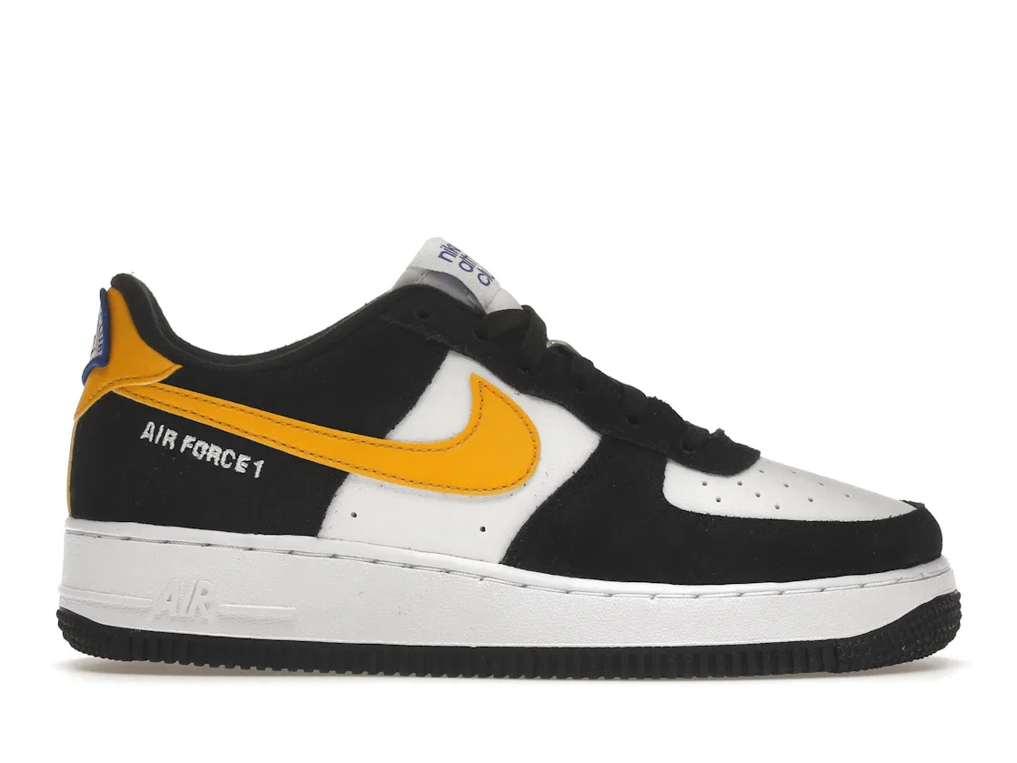 Детские кроссовки Lifestyle с низким силуэтом Nike Air Force 1 Low, Black/White-University Gold