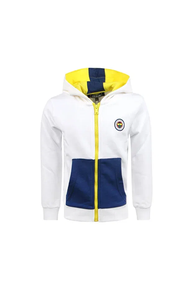 Детские свитшот для девочек с принтом Child Tribun Fenerbahce 1907 Sweat Fenerbahçe, White