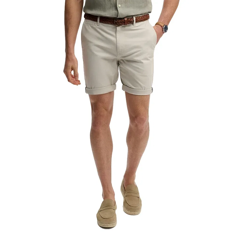 Мужские хлопковые чиносы Premium Regular Chino Superdry, Beige