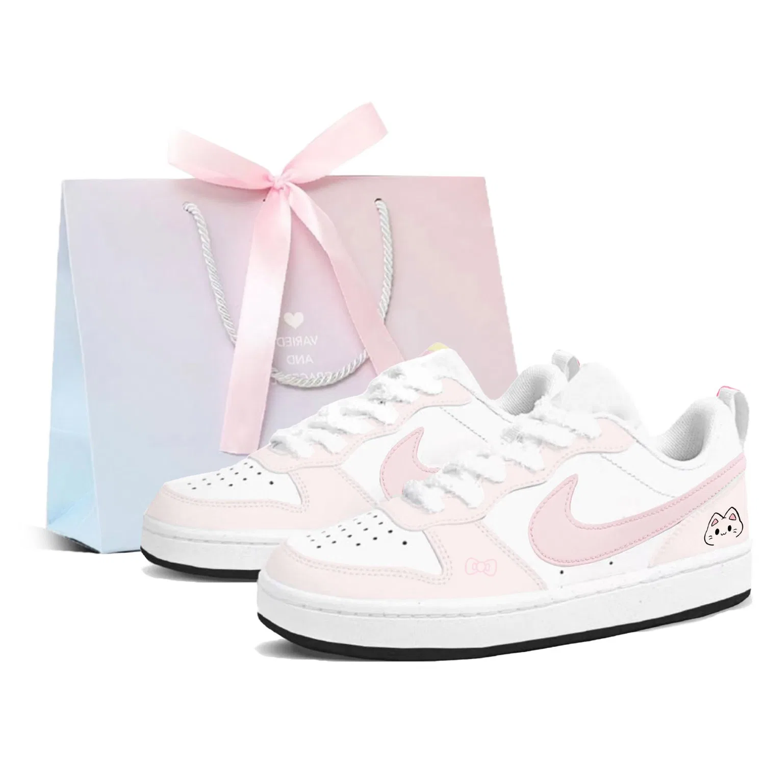 Детские кроссовки для скейтбординга с низким верхом Court Borough 2 Nike, Pink