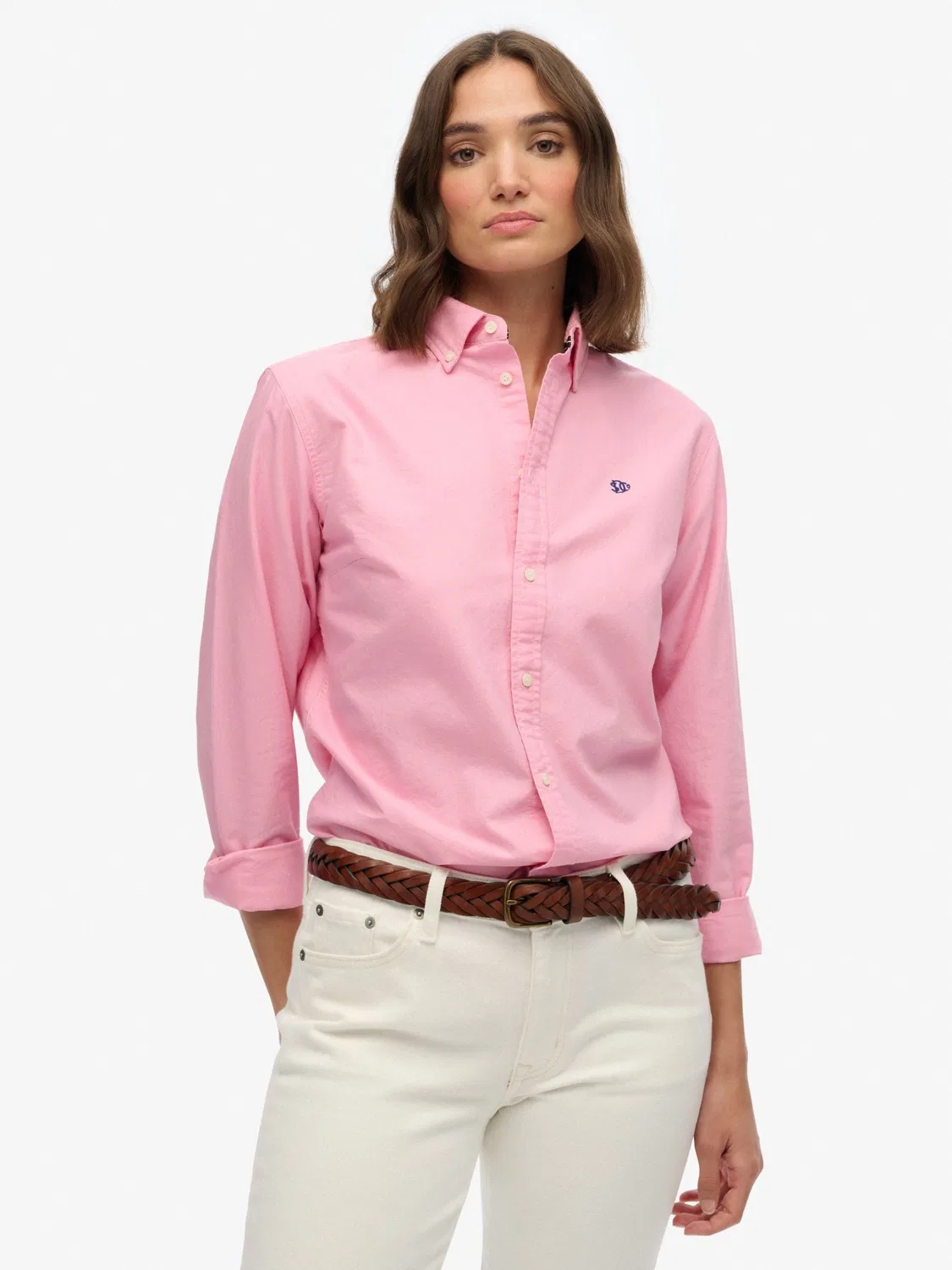 Рубашка оксфорд Slim Superdry, Light Pink