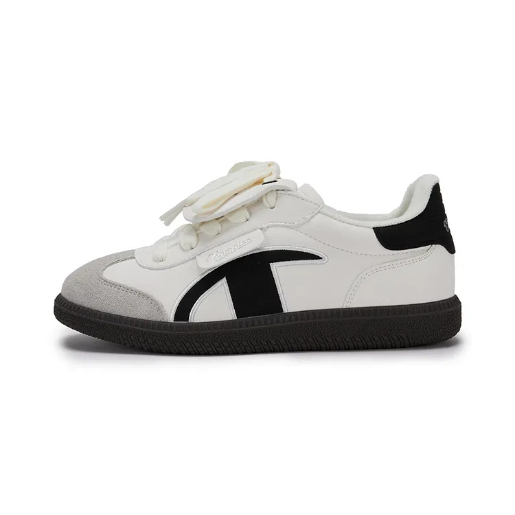 Детские кроссовки для скейтбординга с низким верхом Champion Kids, Black White Fleece-Lined