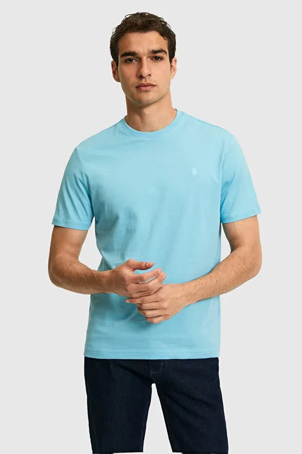 Мужская футболка с коротким рукавом хлопковая U.S. Polo Assn., Aqua