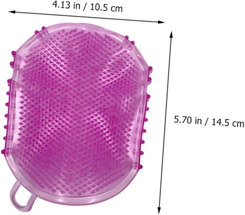 Массажная щетка для душа двусторонняя, Healeved, 3 шт, 14.5x10.5x1 см, Сортированный цвет — фото 4