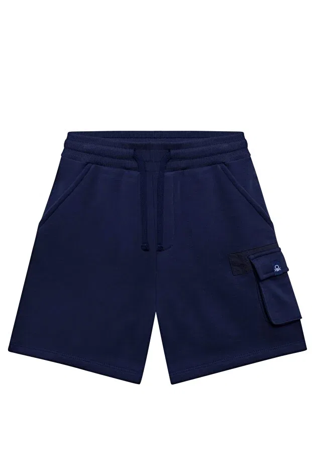 Детские шорты для мальчиков с принтом Benetton, Navy Blue