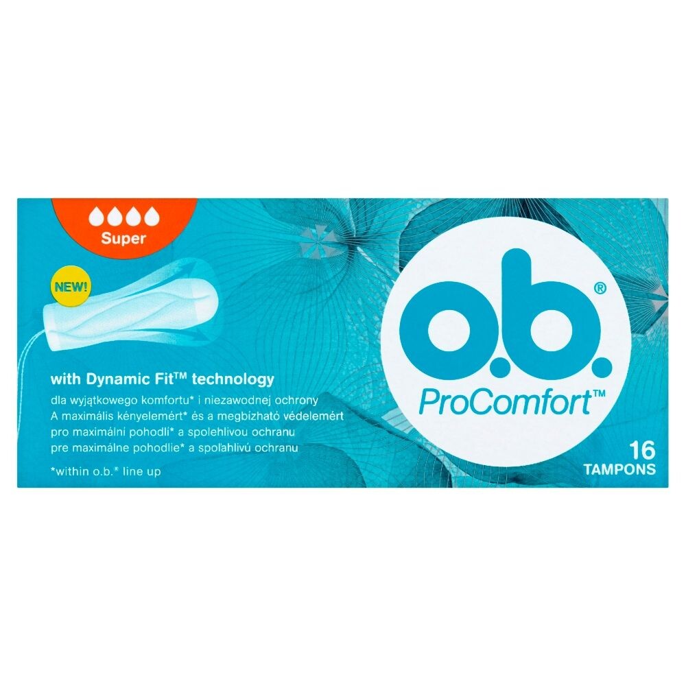 

O.B. ProComfort Super гигиенические тампоны, 16 шт.