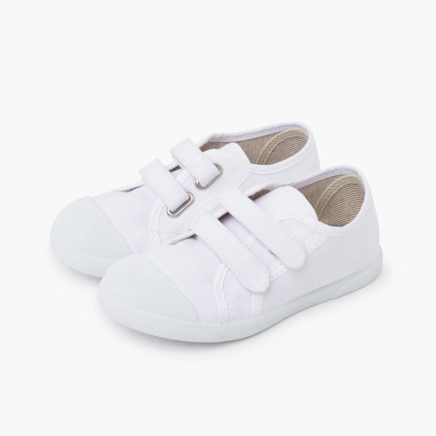 Детские кеды для мальчиков из эко-канваса Pisamonas Soft Sneakers Eco Canvas with Closure, White — фото 4