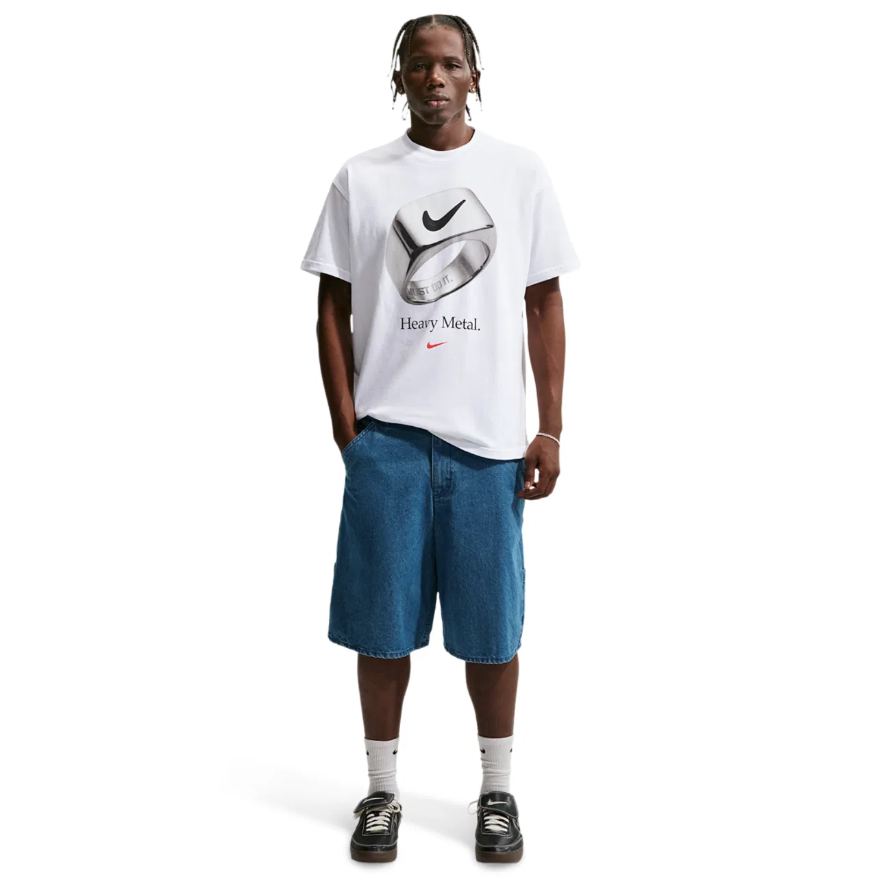 Мужская футболка с принтом Max 90, Nike, White — фото 3