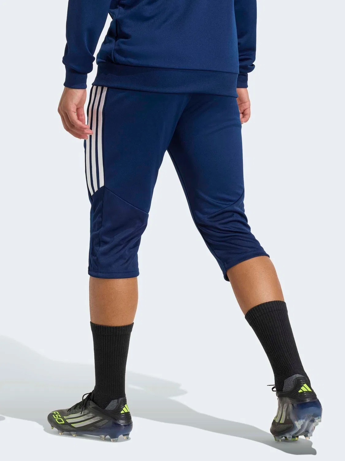 Тренировочные брюки 3/4 Tiro26 League adidas, синие — фото 2