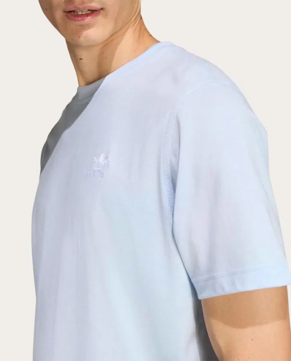 Мужская футболка с принтом Trefoil Essentials adidas, Azul — фото 4