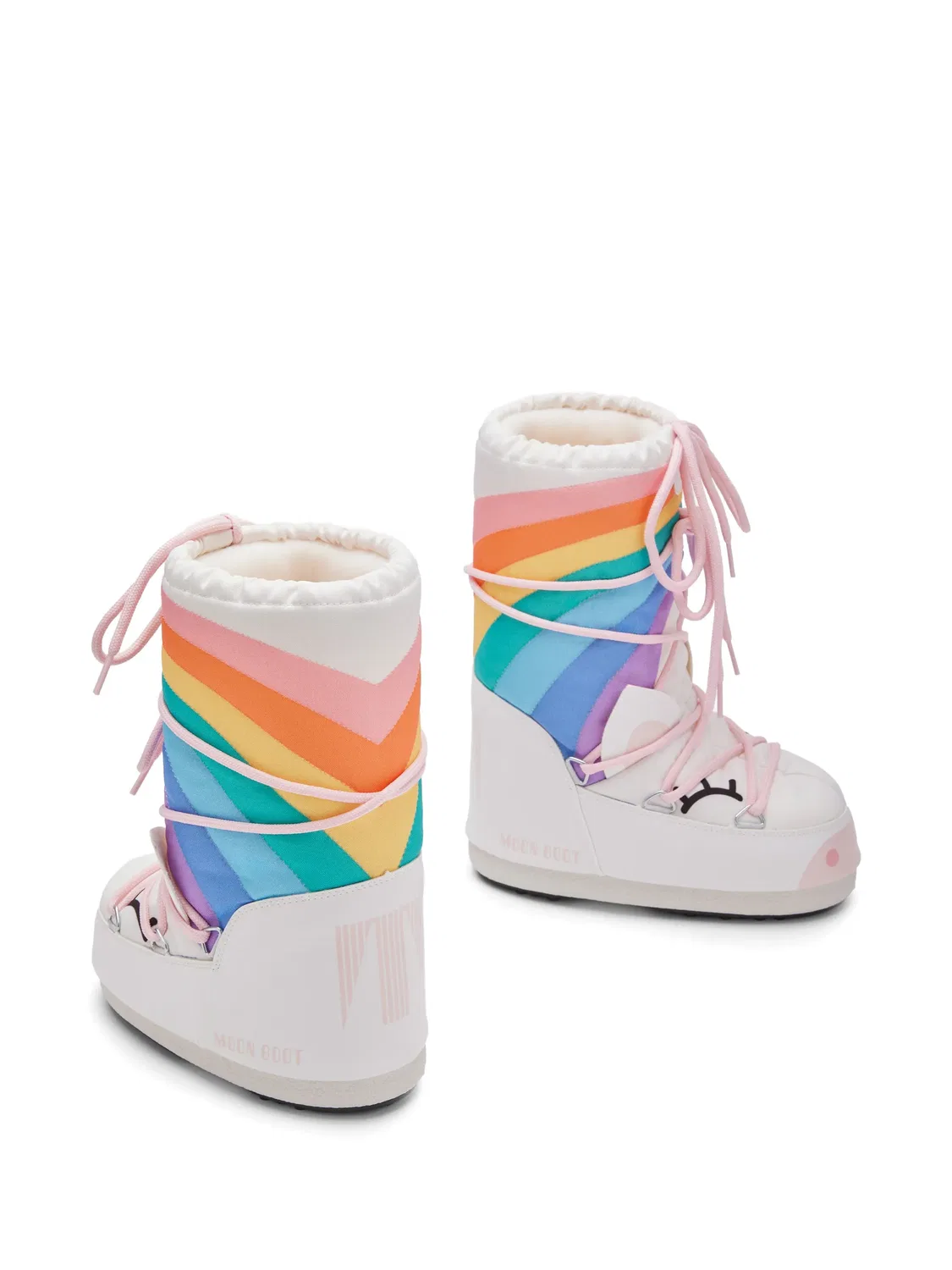 Сапоги-луноходы Icon Junior белые с принтом Moon Boot, белый — фото 2
