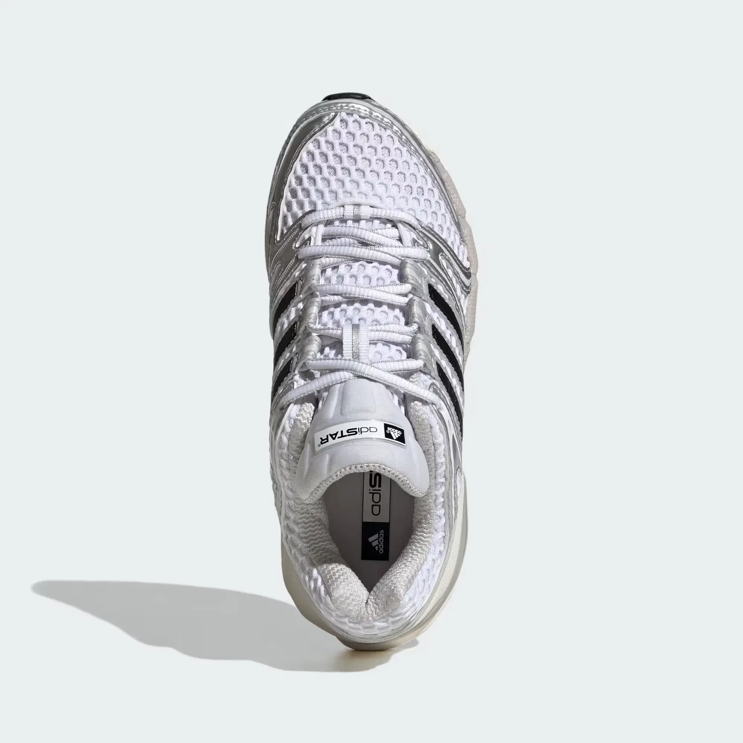Детские кроссовки с сетчатым верхом Adistar Control 5 Adidas Originals, белый/серебристый металлик/серый — фото 2
