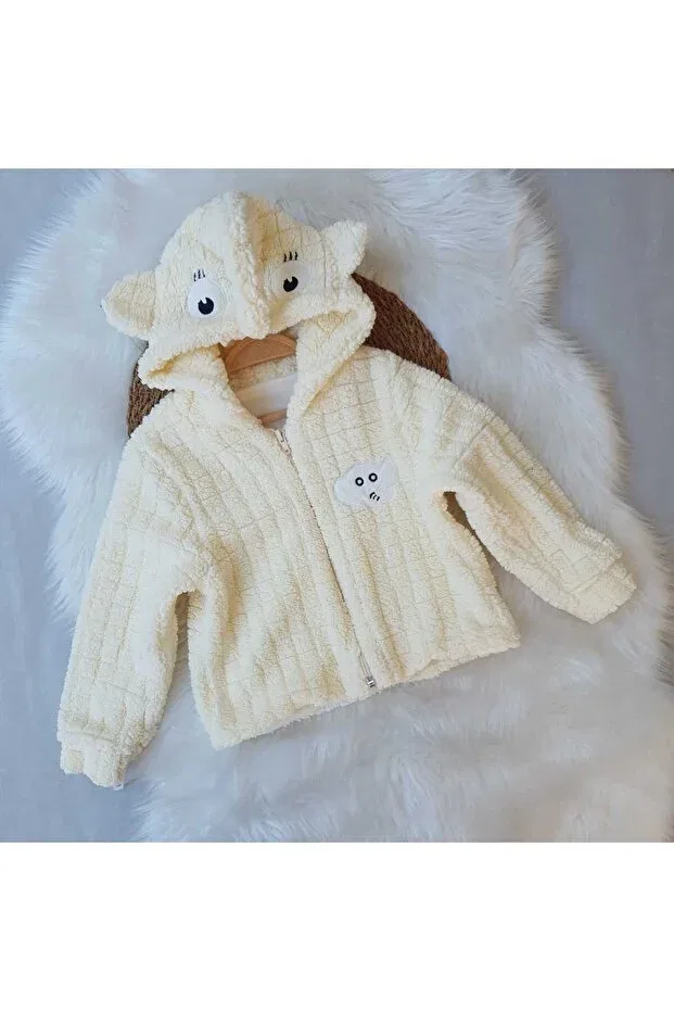 Детский кардиган с принтом Unisex Aden Kids, Cardigan Elephant Ecru — фото 4