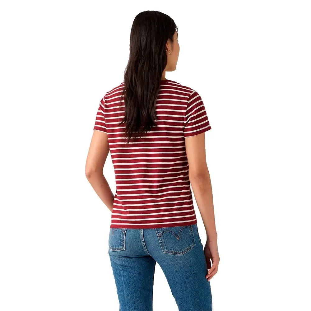 Женская футболка с V-образным вырезом и коротким рукавом Perfect Levi's, Red — фото 2