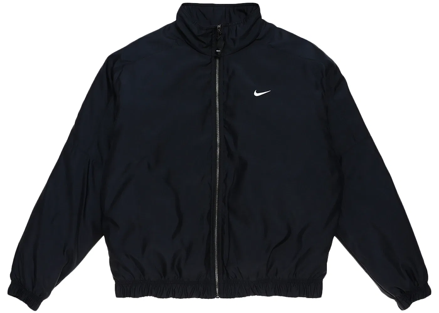 Мужская куртка-бомбер на молнии с атласной отделкой Solo Swoosh Nike, черный