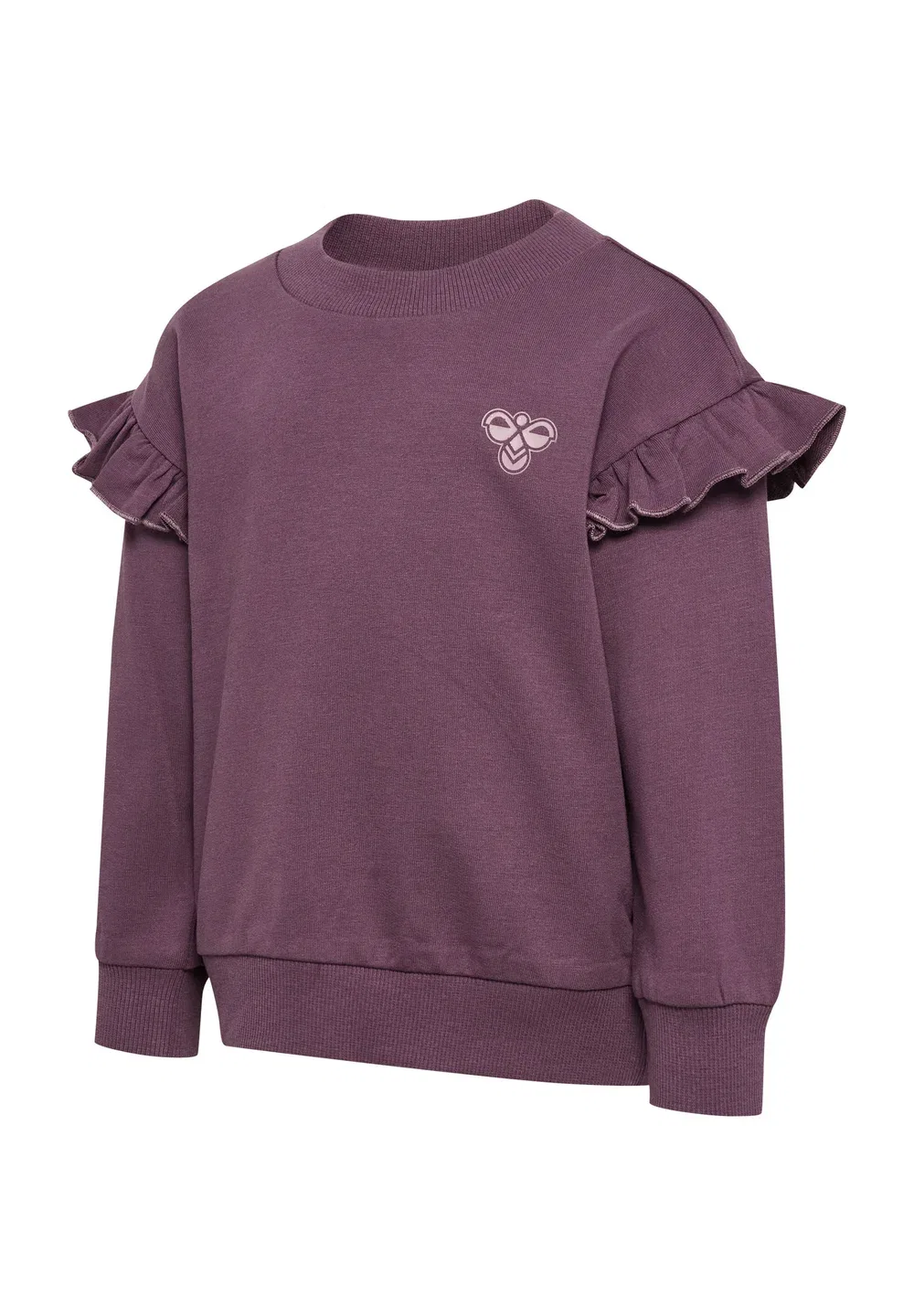 Hmlmini свободная толстовка с оборками унисекс - толстовка Hummel, Black Plum — фото 3