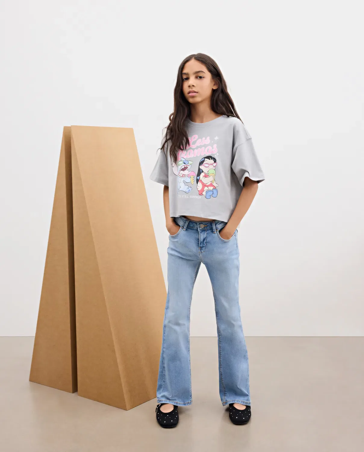 Детские джинсы-клеш для девочек Kids El Corte Inglés, Cerúleo