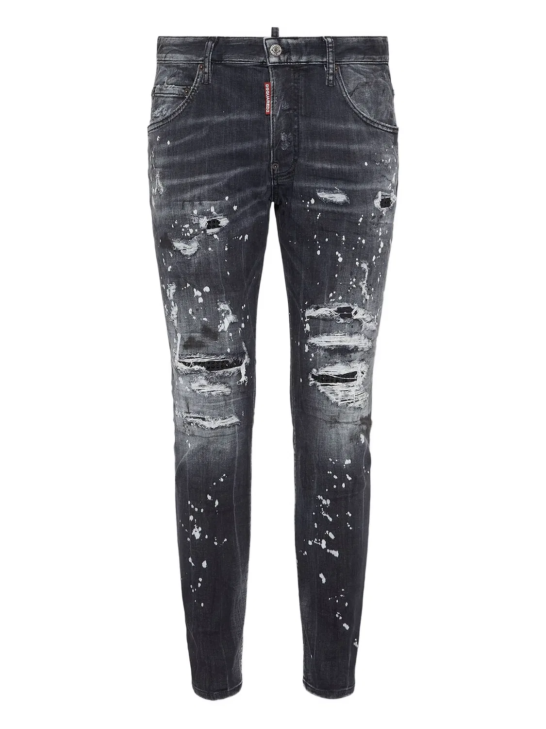Джинсы Diamond Skater с потертой отделкой DSQUARED2, черный