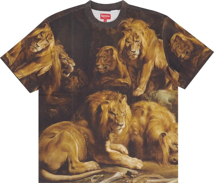 

Футболка Supreme Lion's Den Short-Sleeve Top 'Multicolor', разноцветный, Коричневый, Футболка Supreme Lion's Den Short-Sleeve Top 'Multicolor', разноцветный