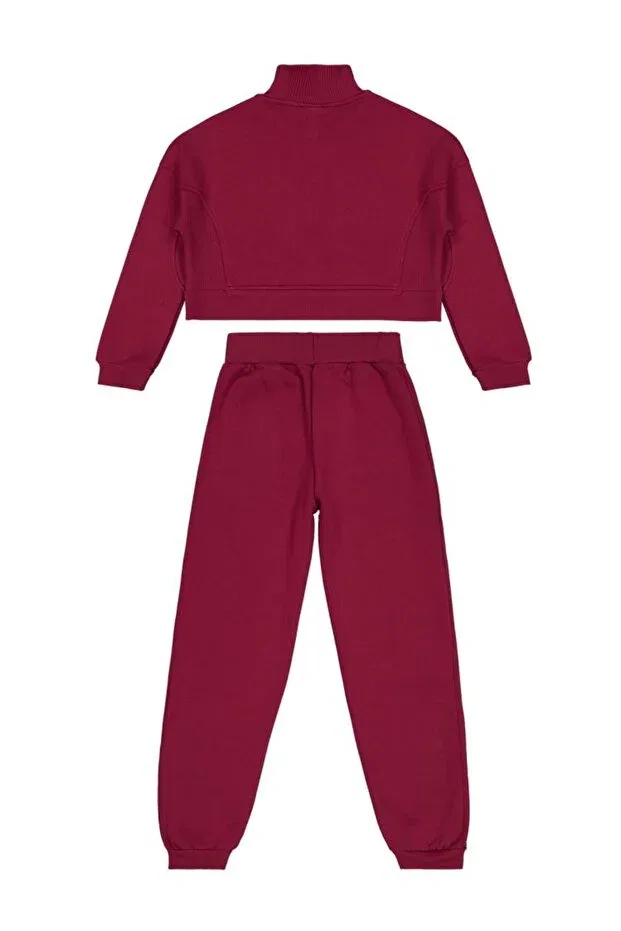 Детский спортивный костюм с длинным рукавом Civil Girls, Burgundy — фото 3