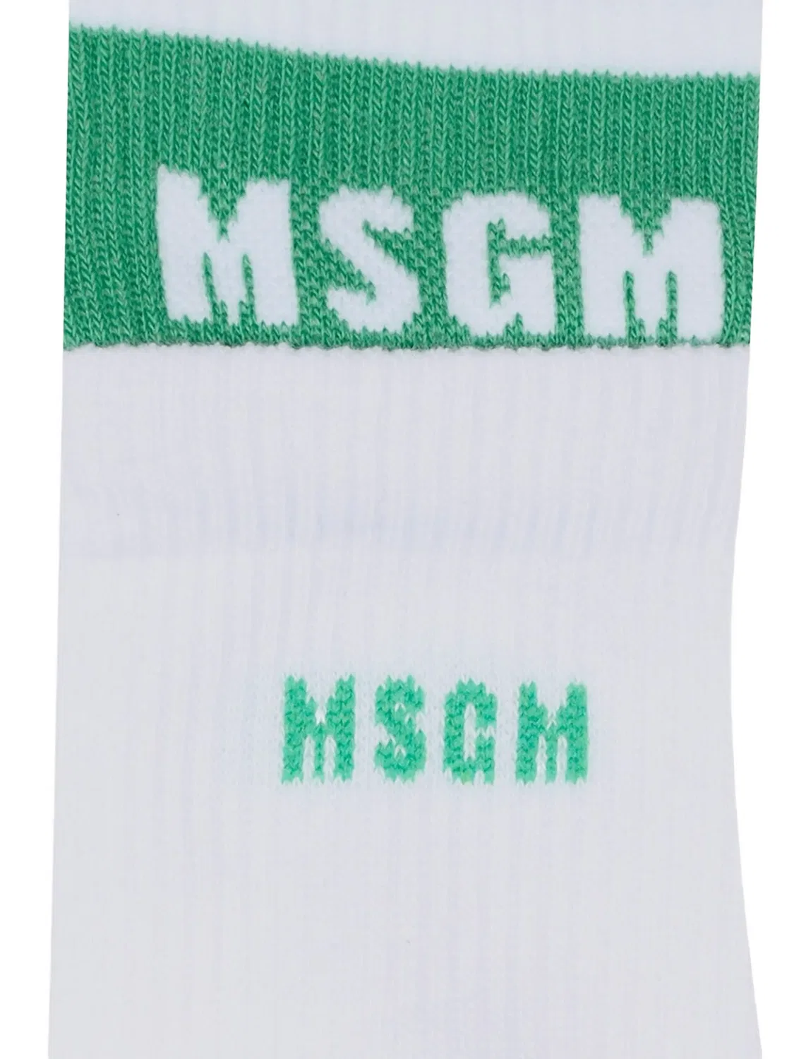 Носки в полоску с логотипом MSGM, белый — фото 2