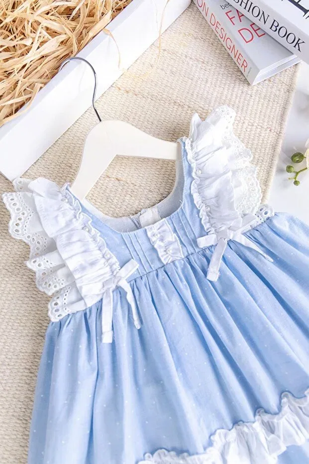 Детское платье для девочек с принтом Emma Babymod, Blue — фото 2