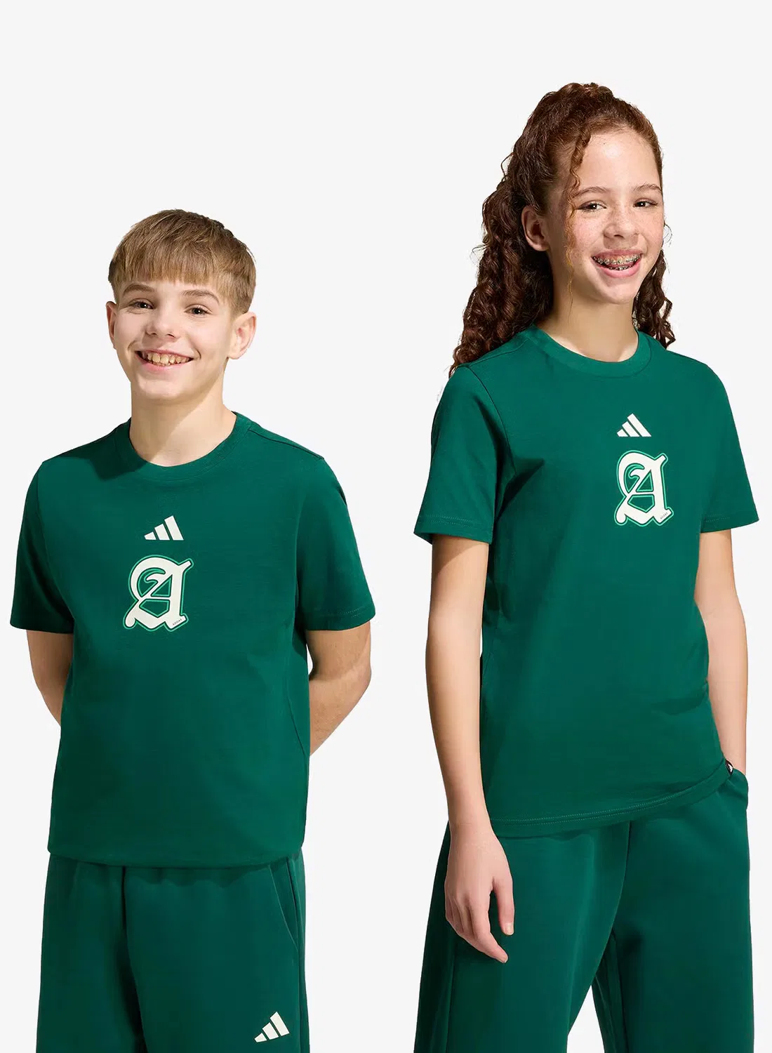 Футболка с принтом Youth Stadium Graphic Adidas, зеленый