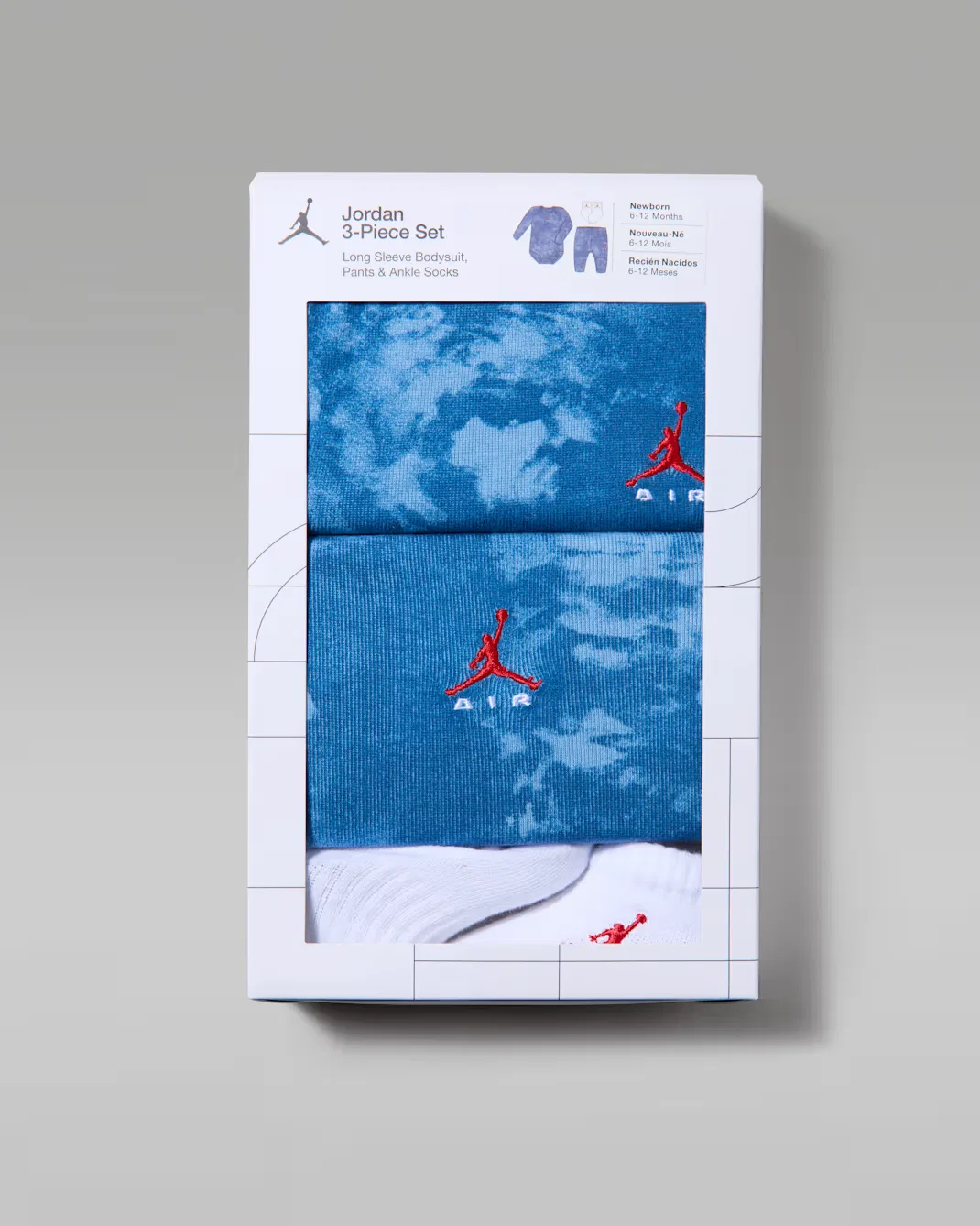 Baby Acid Wash 3-Piece Boxed Set Jordan, True Blue — фото 4
