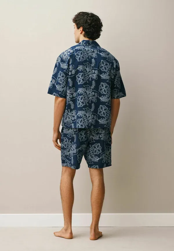 Пижамный комплект с принтом Regular Fit Next, Navy Blue, темно-синий — фото 4