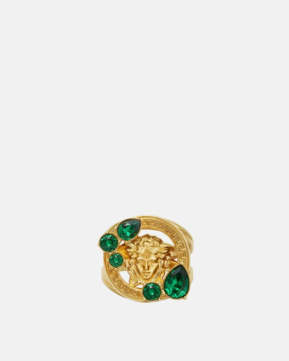 Кольцо Medusa '95 с кристаллами VERSACE, золотой
