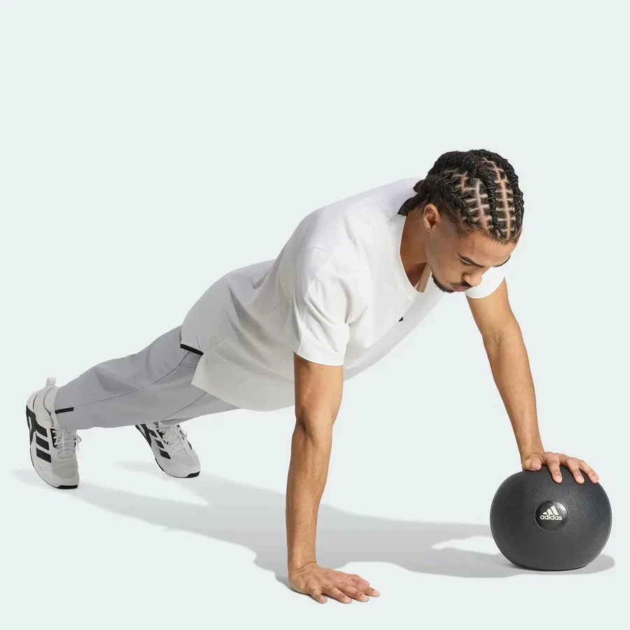 Спортивные штаны с завязкой D4T Workout adidas, Серый — фото 3
