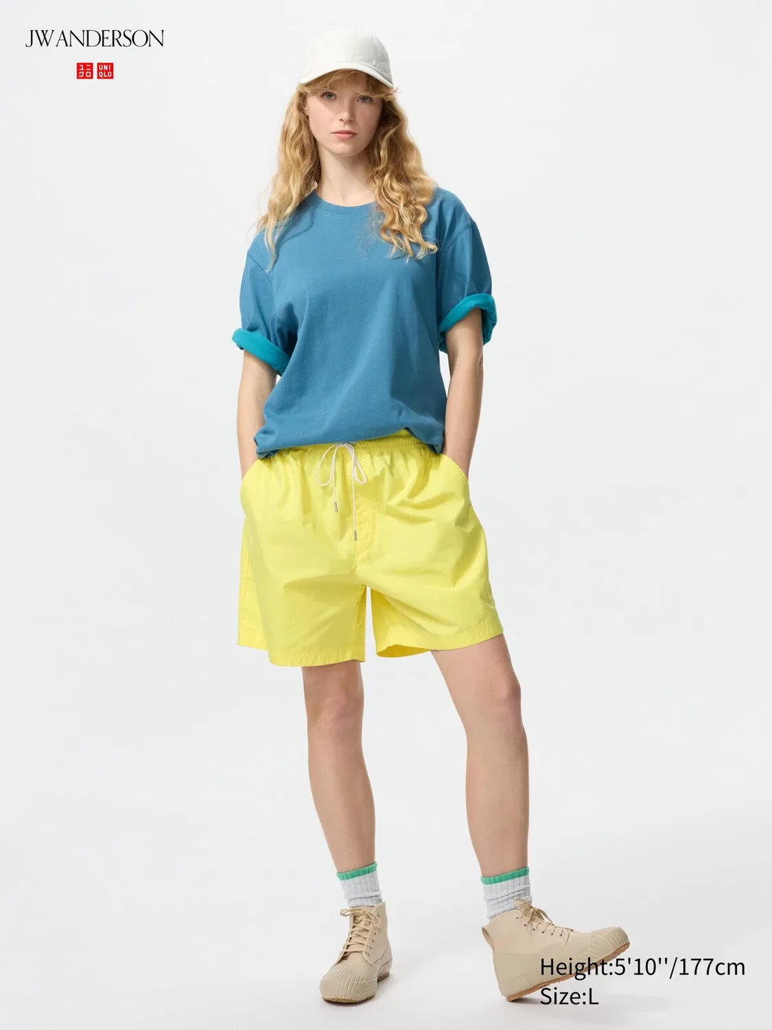 Футболка Uniqlo, двухцветная, оранжевый — фото 3