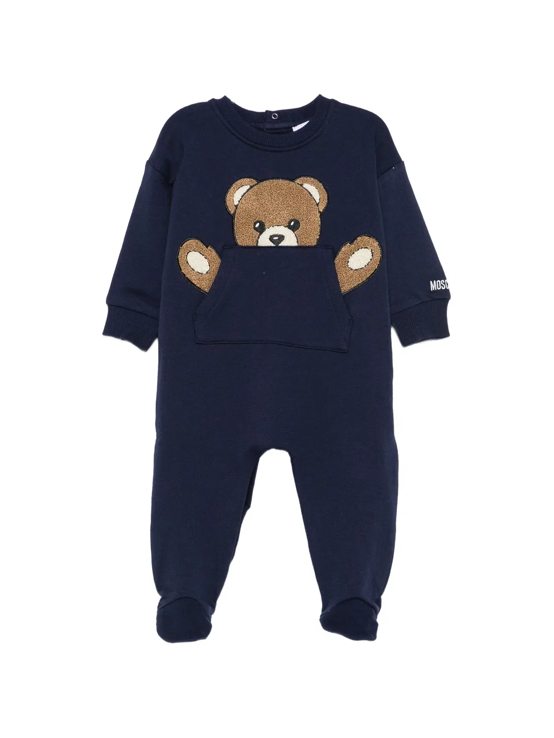 Пижама с нашивкой медвежонка, синяя Moschino, синий